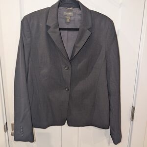 Banana Republic Women's Gray Blazer Size 14